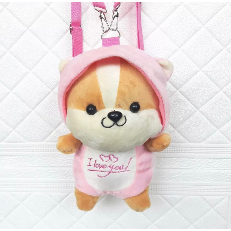 Tas Ransel Wanita Boneka Tupai | Tas Selempang Boneka Tupai