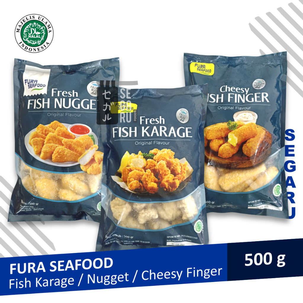 

Fura Seafood Fish Nugget / Karage / Cheesy Fish Finger 500 Gram