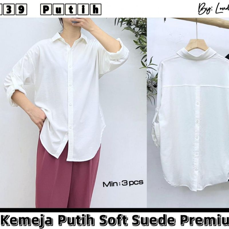 KEMEJA SOFT SUEDE PREMIUM IMPORT 39