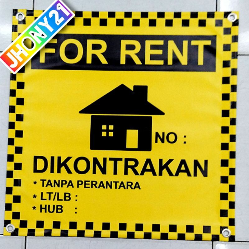 Spanduk Banner Kontrakan Rumah