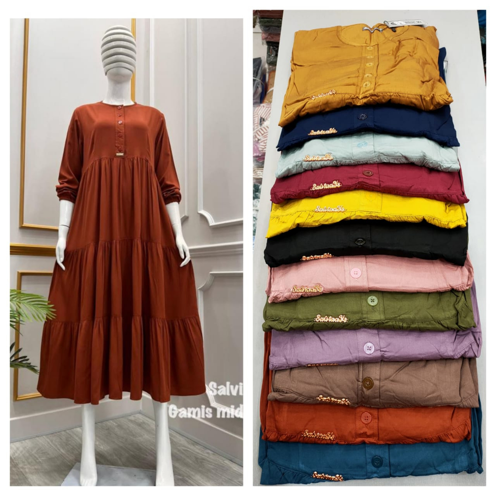 MIDI SALVINA/SALVINA YS/SALVINA ORIGINAL/MIDI DRESS BY SALVINA/SALVINA MIDI