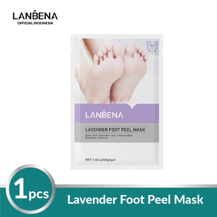 ✨ AKU MURAH ✨ LANBENA Lavender Foot Peeling Mask [BPOM] / Masker Kaki