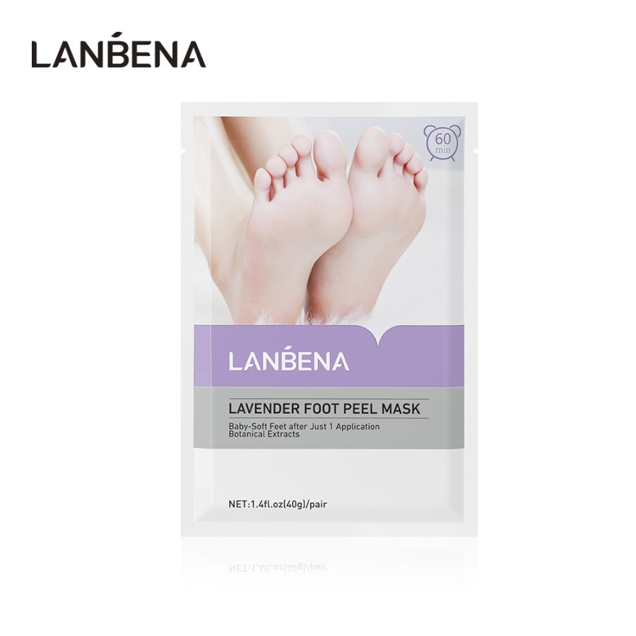 ✨ AKU MURAH ✨ LANBENA Lavender Foot Peeling Mask [BPOM] / Masker Kaki