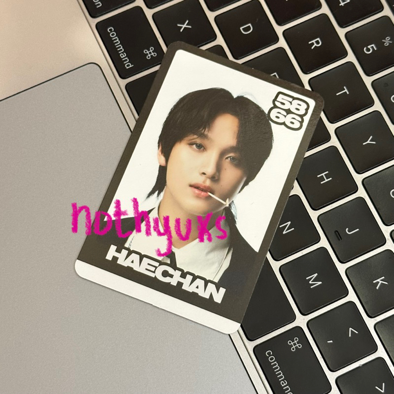 BOOKED WTS PC PHOTOCARD HAECHAN KOREK TC TRADING CARD B VER VERSION GLIMO GLITCH MODE NCT DREAM