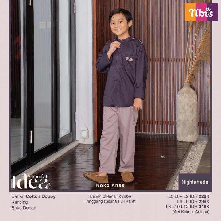 BAJU KOKO ANAK NIBRAS IDEA NIGHTSIDE COUPLE TERBARU