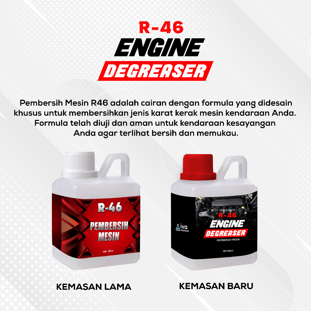 R46 Cairan Pembersih Kerak Karat Blok Mesin Motor Mobil Super Ampuh/engine degreaser