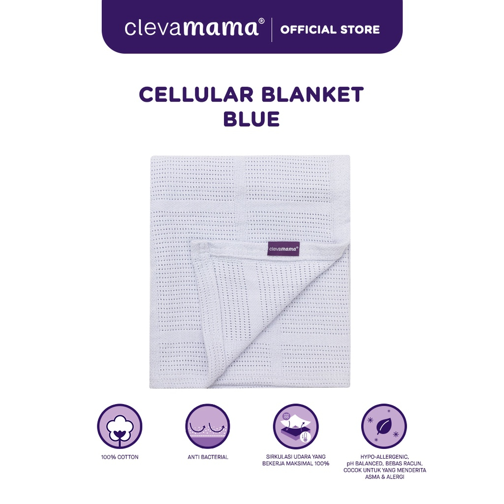 Clevamama Cellular Blanket - Selimut Anak (Tersedia varian warna)