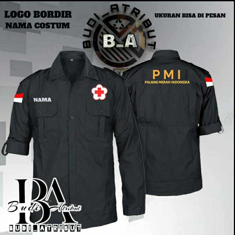 baju kemeja pmi kemrja pmi palang merah indonesia
