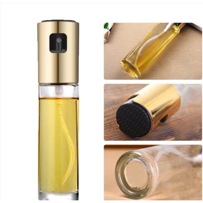 ~ PIYOSHI08 ~ Botol Minyak Semprot Kaca Serbaguna Transparent Glass Stainless Oil Sprayer PD154