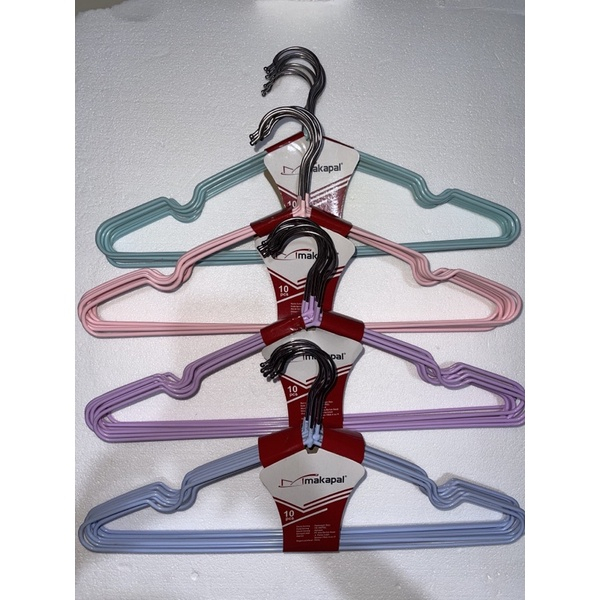 Hanger baju stainless / Hanger baju makapal besar (1pack isi 10 pcs ) Gantungan Baju Stainless Makap