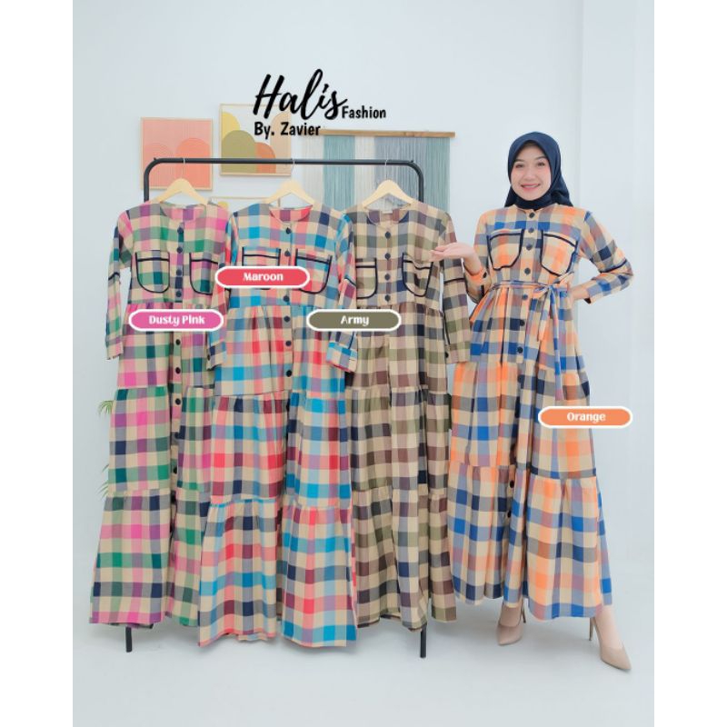 GAMIS KOTAK BY. HALIS FASHION