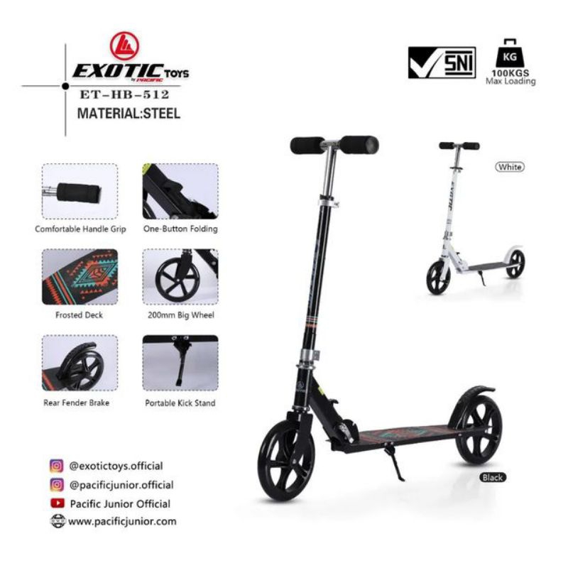 SCOOTER EXOTIC ET-HB512/OTOPED exotic/mainan anak