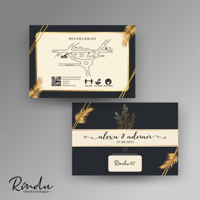 Blanko Rindu 02 (free file setting Corel) Blangko Undangan Kosongan