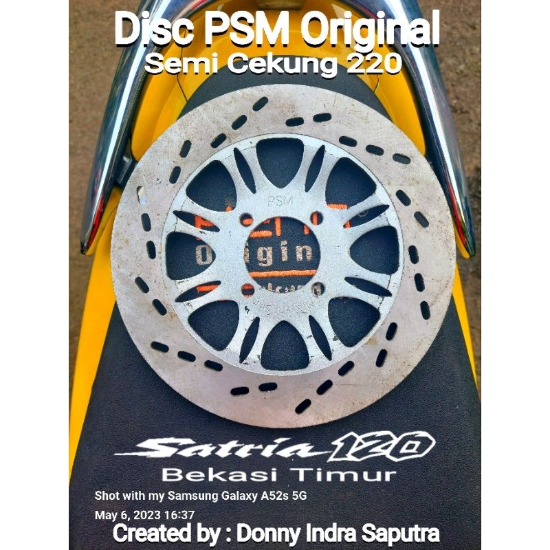 Disc Piringan Cakram PSM Original Satria 2Tak 120R Hiu LSCM RGX