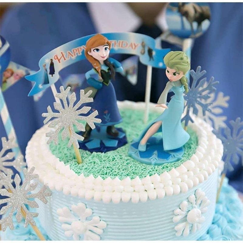 Topper Snowflakes Frozen (5 Pcs) / Topper Salju Frozen