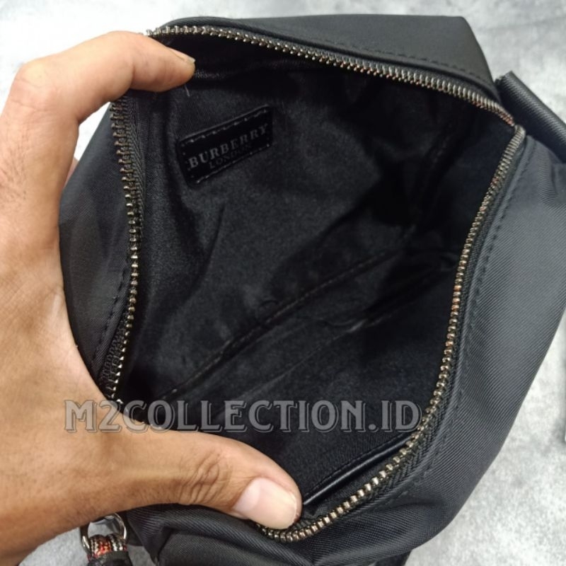 Tas Selempang Burberry Iconic Nylon Crossbody Bag Premium Quality