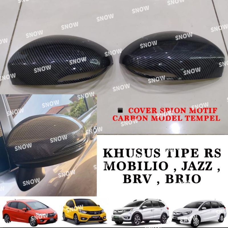 Cover Spion BRV BR-V Brio Mobilio   Grand All New Jazz Carbon Model Tempel