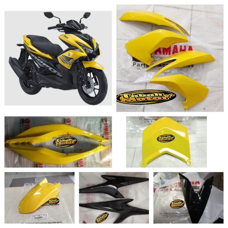 PAKET FULL SET BODY HALUS AEROX 155 KUNING ORGINAL YGP asli
