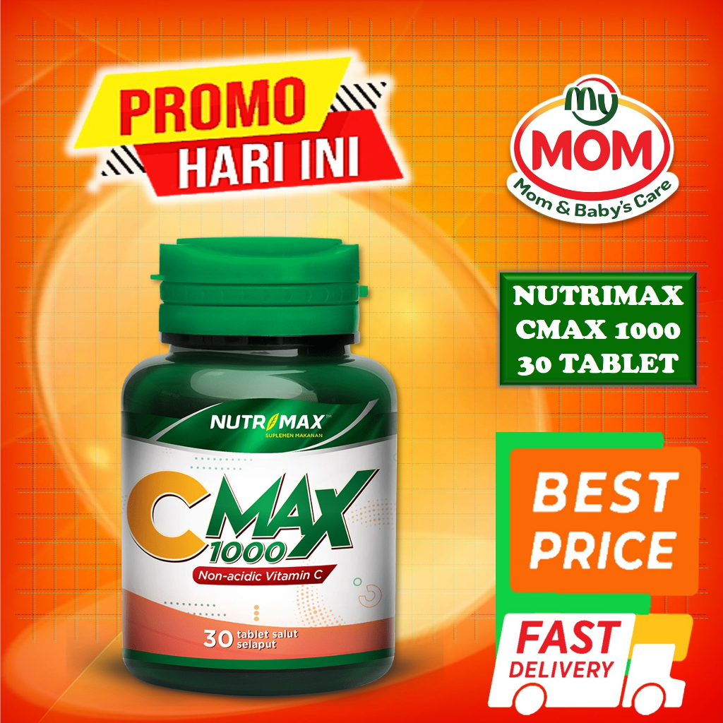 [BPOM] Nutrimax C MAX 1000 mg Isi 30 Tablet / Vitamin C / CMAX 1000mg / MY MOM