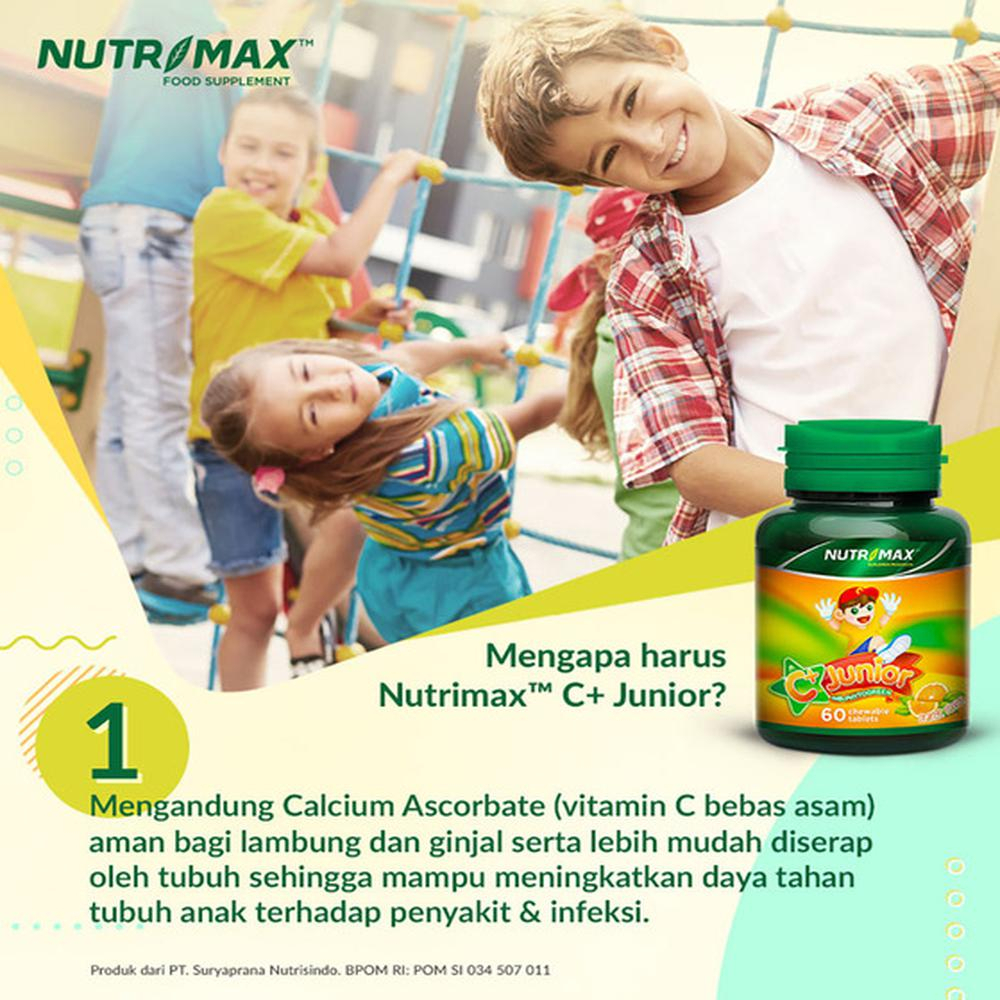 [BPOM] Nutrimax C+ Junior Isi 60 Tablet / Vitamin C Anak / MY MOM