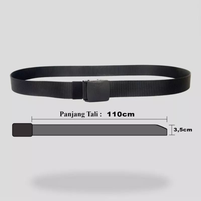 SRA - Sabuk Pria Wanita Canvas Ikat Pinggang Polos Casual Murah Berkualitas Outdoor Belt Laki Laki Navy Basic Gesper Cowok Terbaru