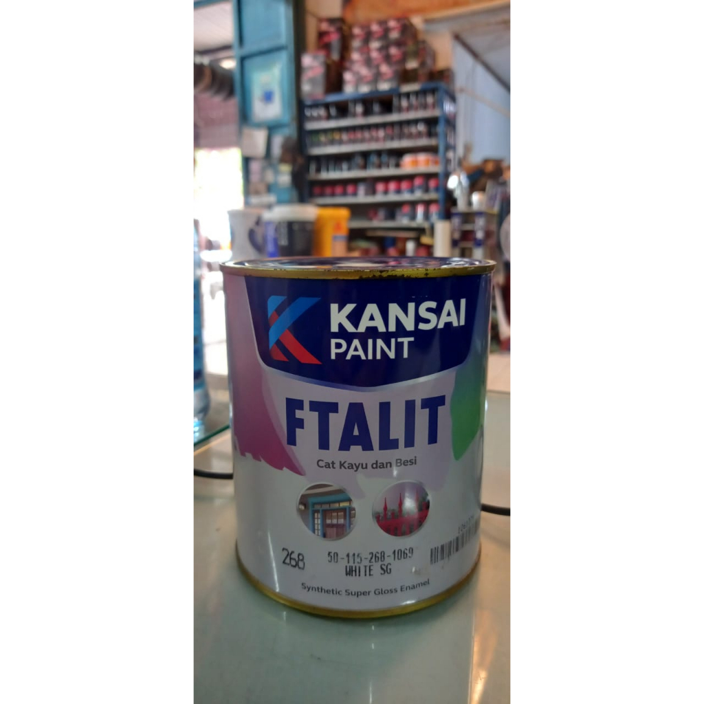 Cat Kayu dan Besi  Ftalit Semi Gloss SG Kansai Paint 1kg