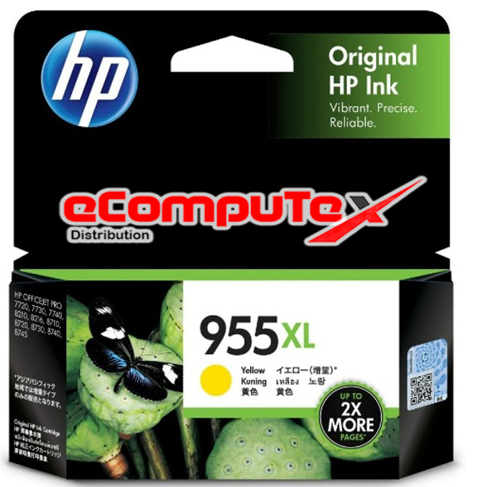 CARTRIDGE HP 955 XL YELLOW / TINTA CATRIDGE HP955XL YELLOW ORIGINAL - RESMI