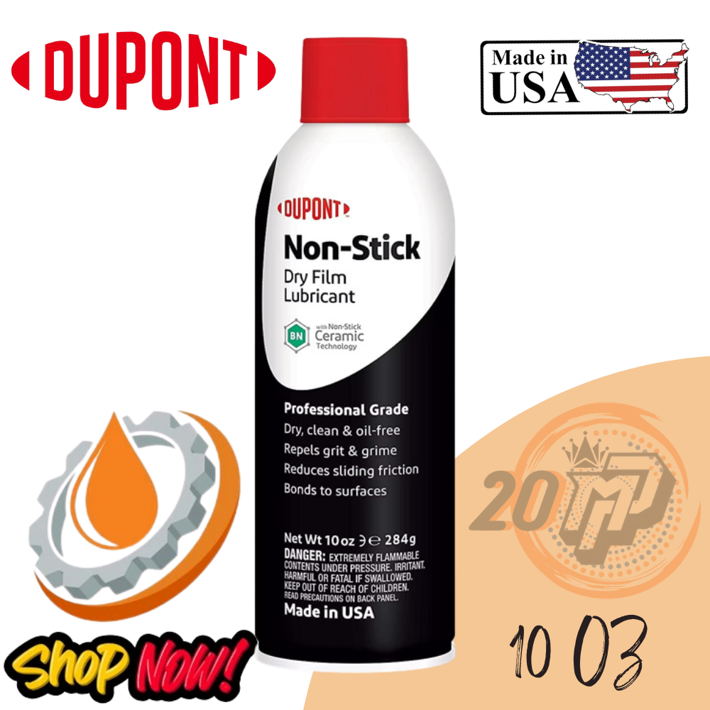 DuPont™ Non-Stick Dry Film Lubricant Pelumas Dry Film 10 OZ USA