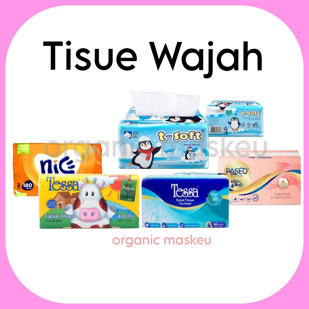 TISSUE FACIAL | TISU WAJAH  UKURAN SEDANG BESAR