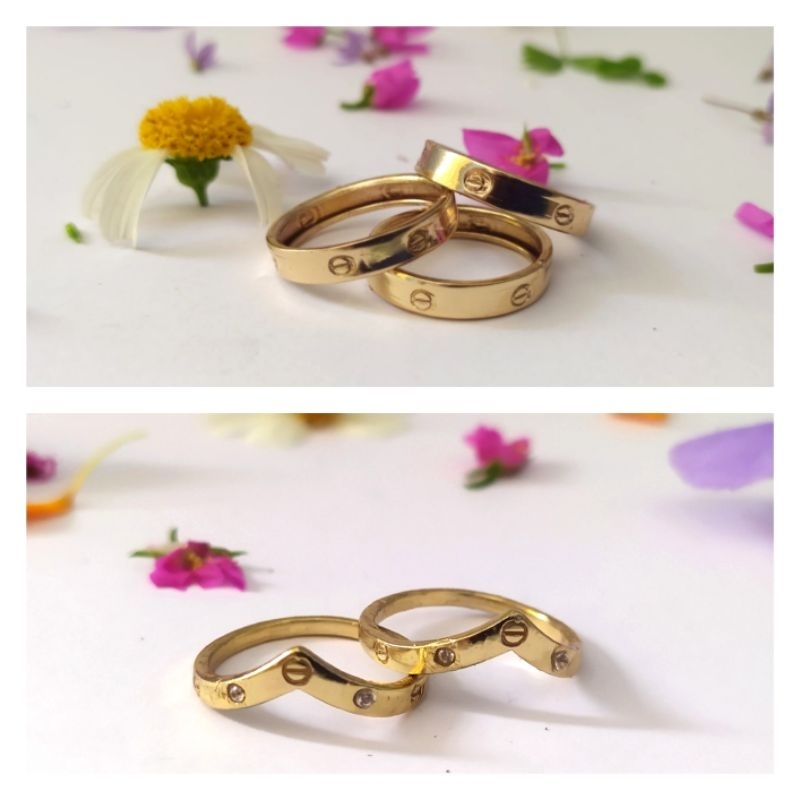 Terbaru!!!Cincin Aurel dan Carrie Swasa Dewasa, awet kuning selamanya