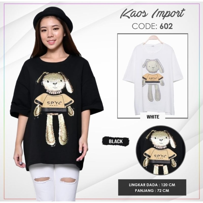 kaos oversize  kaos blink jumbo impor MuRah atasan bangkok