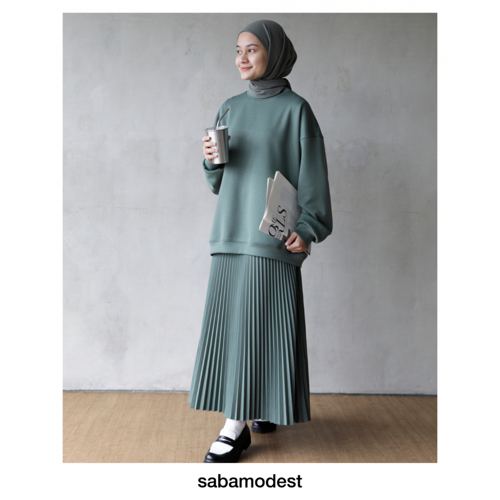 Saba Bonded Oversized Sweater &amp; Bonded Sunray Skirt