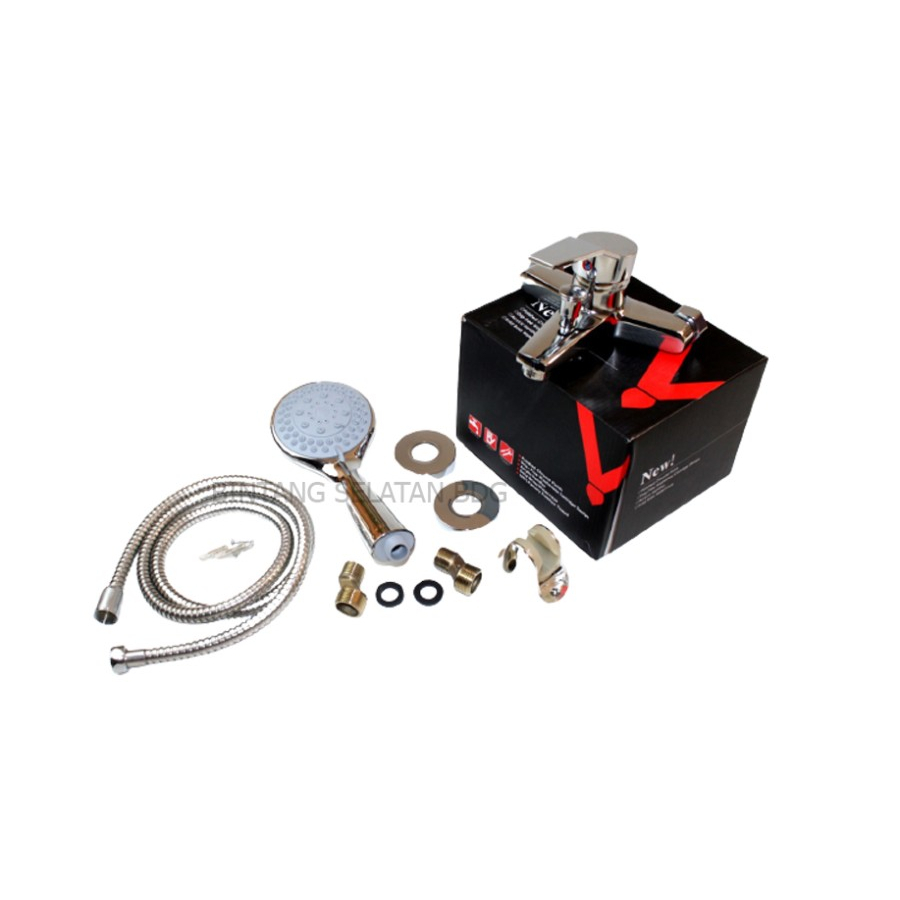 KRAN BATHTUB MIXER PANAS DINGIN Vicenzze FREE HAND SHOWER