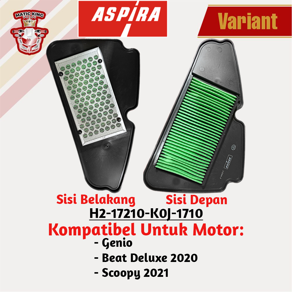 Filter Udara Hawa Honda Vario 125 150 Fi ESP ORI ASLI Aspira Astra Otoparts H2-17210-KZR-1710