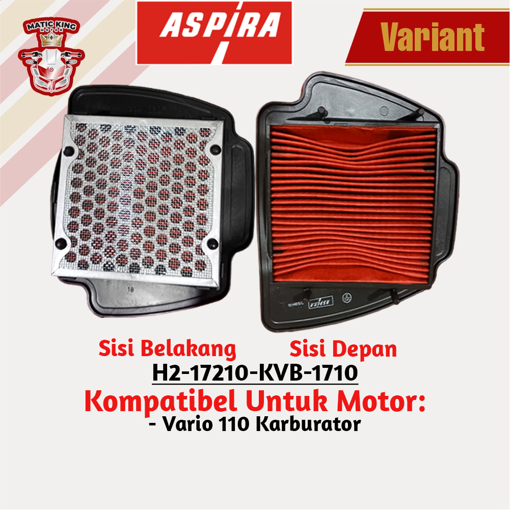 Filter Udara Hawa Honda Beat Scoopy Fi 110 ORI ASLI Aspira Astra Otoparts H2-17210-K16-1710