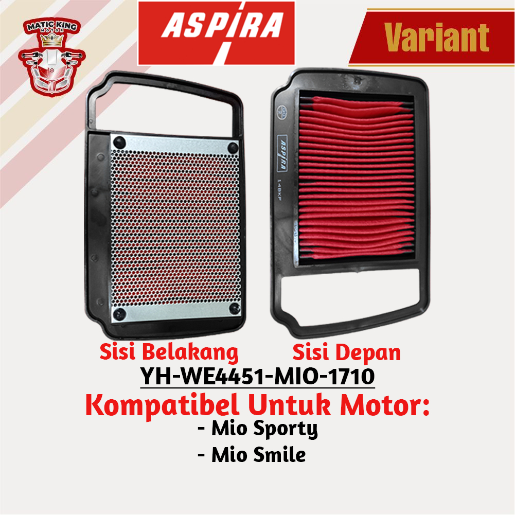 Filter Udara Hawa Yamaha Nmax old 155 ORI ASLI Aspira Astra Otoparts YH-WE4451-NMX-1710