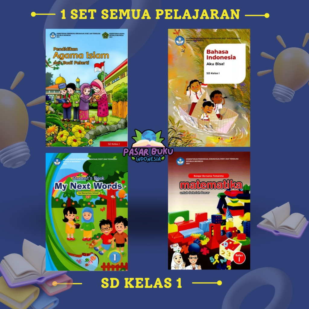 

(1 Set Semua Pelajaran) Buku Pelajaran SD Kelas 1 - Kurikulum Merdeka 2022 Terbaru (Kurikulum Penggerak)