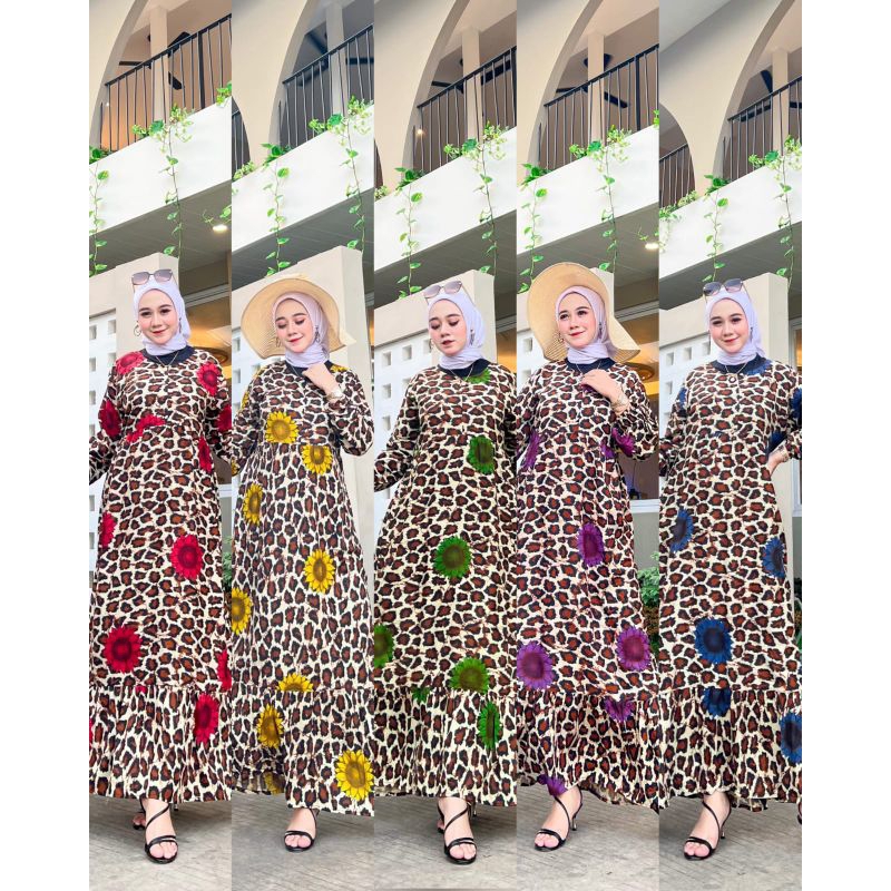 GAMIS MOTIF MACAN/GAMIS BUNGA MATAHARI/GAMIS RAYON/GAMIS MOTIF