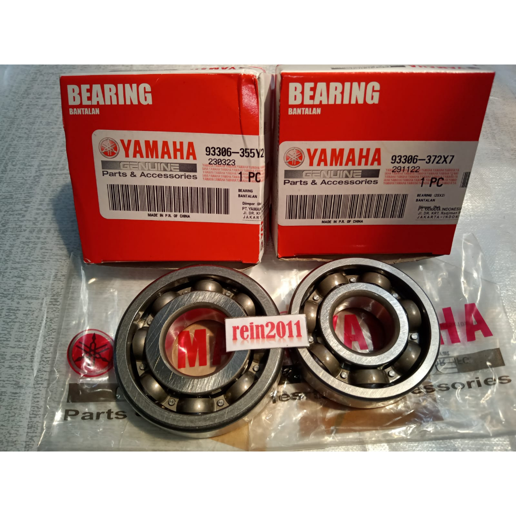 LAHER BEARING KRUK AS KIRI KANAN MIO FINO KARBU NOUVO ASLI ORI YAMAHA 93306 355Y2 &amp; 93306 372X7