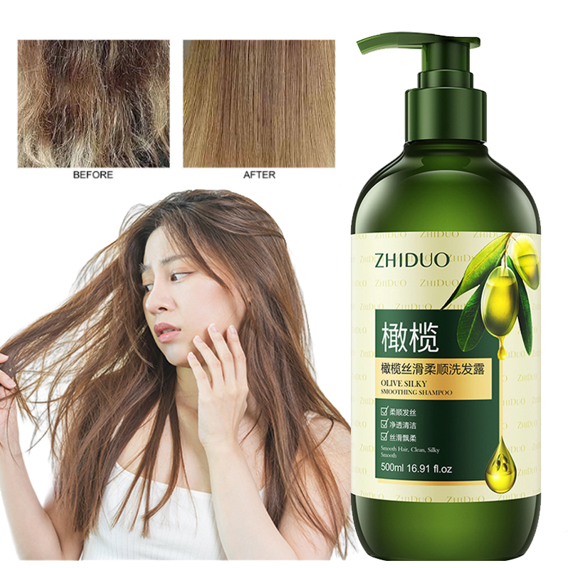 Best Shampo Olive (500 ML ) CINDYNAL x ZHIDUO Shampoo Zaitun OLIVE Extract Hair Threatment Anti Ketombe Dandruff Perawtan Rambut Kering &amp; Anti Rontok