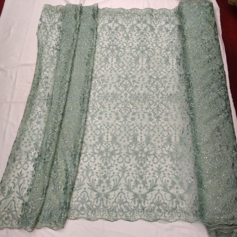 kain Tille santili brukat santili meteran./Tille cantili elisab/bahan kebaya wanita