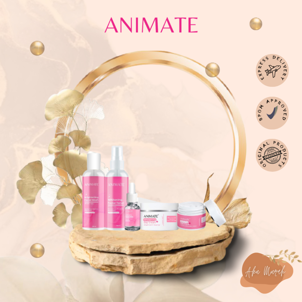 ✨ AKU MURAH ✨ ANIMATE Instant Whitening Series 5in1 / Cream Pemutih Wajah - ORIGINAL