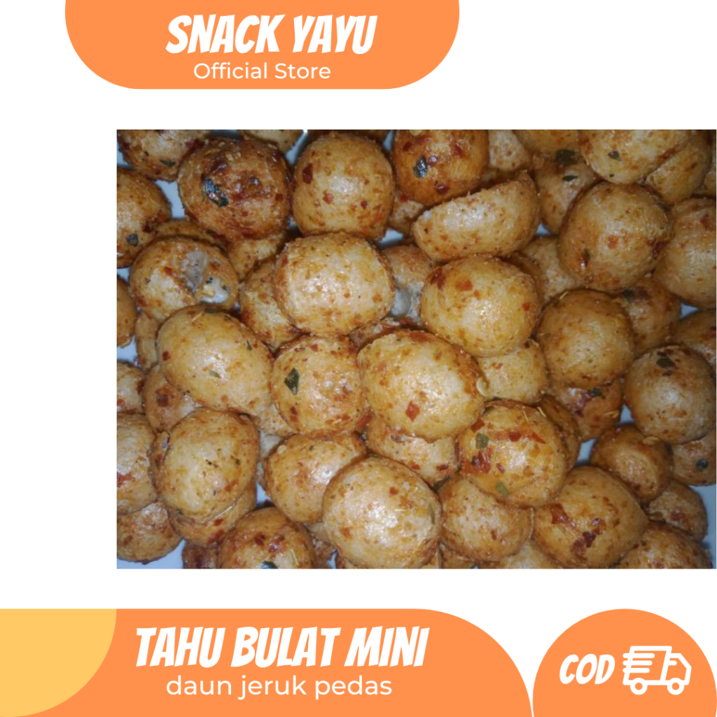 

Tahu Bulat Mini Kering 100gram / Keripik Tahu Pong Kering / Cuanki Lidah / Cuanki Tahu / Pilus Cikur / Siomay Mini / Basreng Pedas Daun