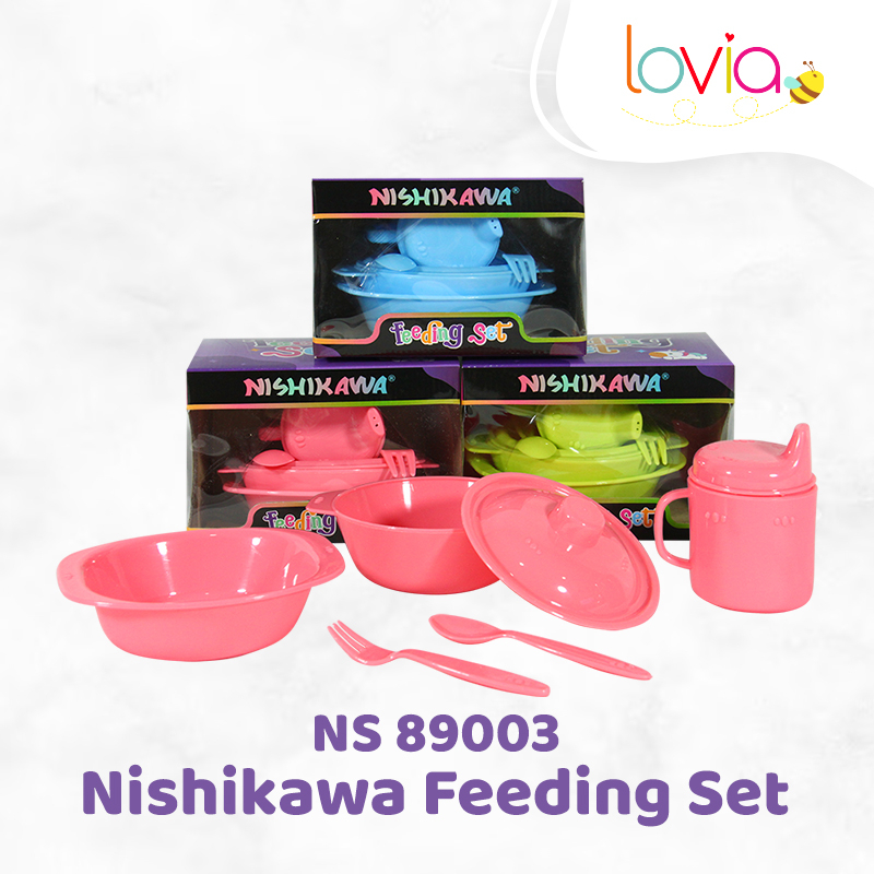 Nishikawa Feeding Set / Tempat Makan - Gift Set - Tempat Makan Bayi Set NS 89003