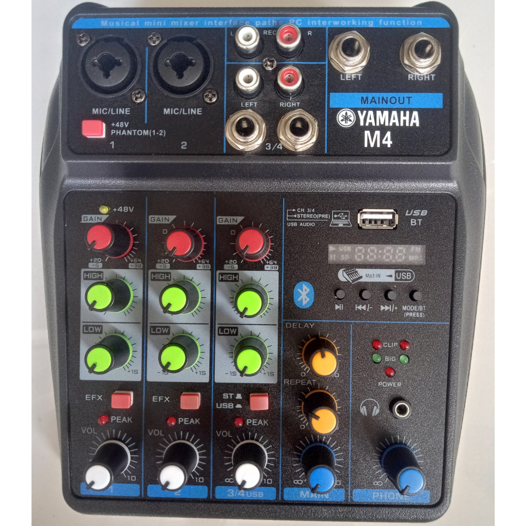 Audio Mixer Usb Bluetooth Yamaha M4