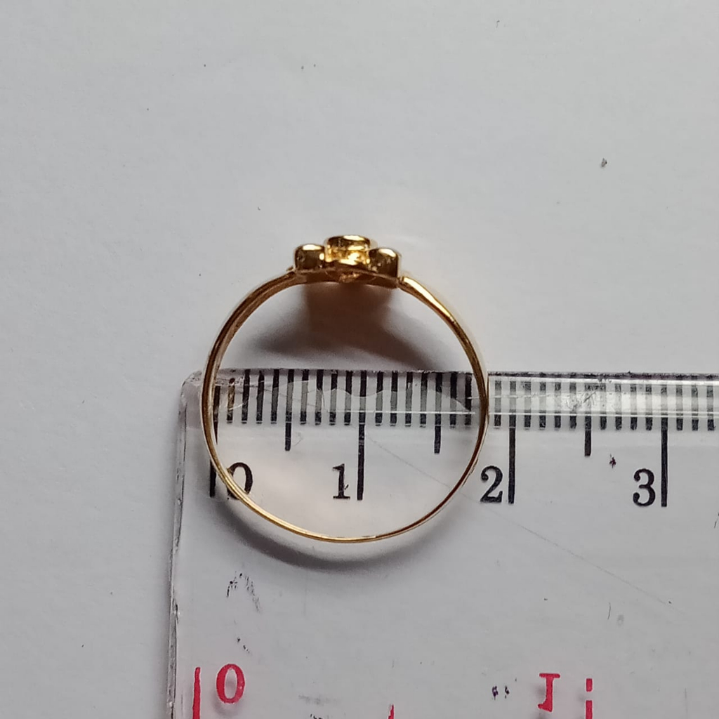 Cincin emas 17K - 1.85 Gr Kadar 750 - 4898