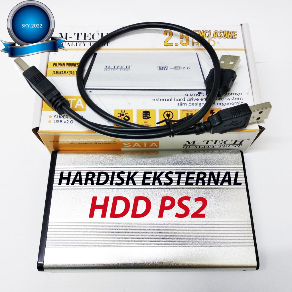 (SKY) HDD Ps2 160GB / Hardisk External PAKET MC BOOT