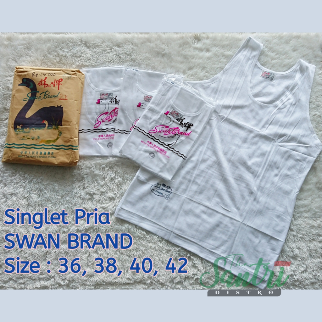 Swan Brand Kaos Dalam / Swan Brand Ori / Swan Brand Katun / Kaos Oblong Polos Swan Brand Original 10