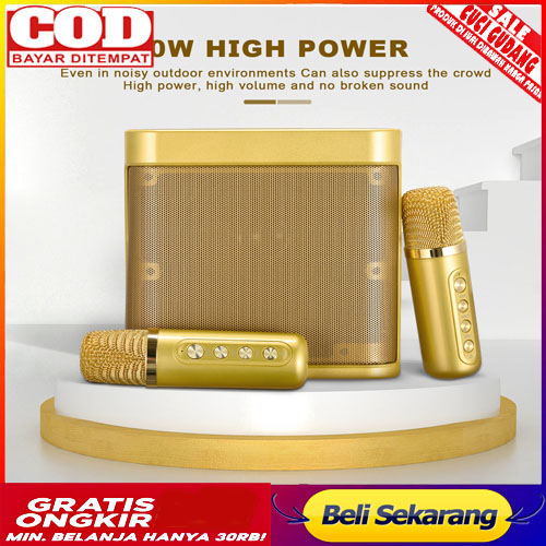 Speaker Portable Bluetooth Free Mic Wearless 2 Fleco F 203 Suara Bagus BERGARANSI RESMI 1 TAHUN MANTAP ORI