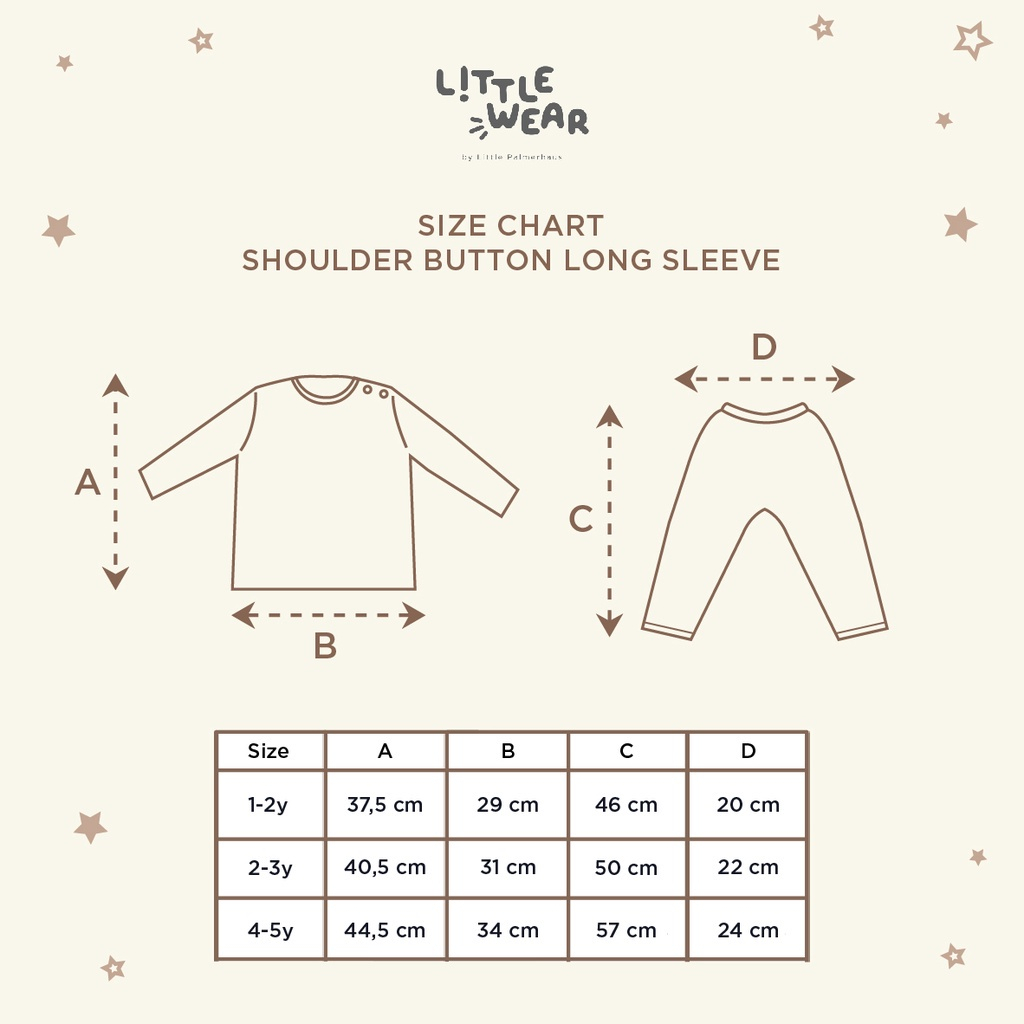 Little Palmerhaus Little Wear Long Sleeve - Setelan Oblong Panjang Celana Pnjang Baju Tidur Bayi